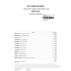 Quantum Space Equalizer Lab Analysis Report ｜量子空间等化仪分析报告